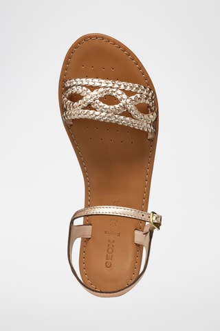 Sandales en cuir de chèvre Sozy - Doré