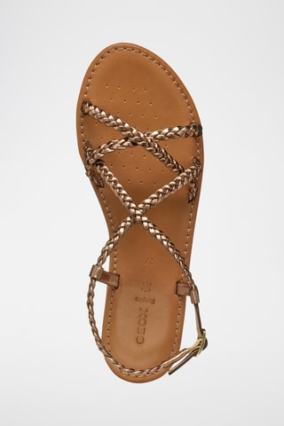 Sandales en cuir de chèvre Sozy - Doré