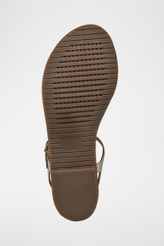 Sandales en cuir de chèvre Sozy - Argenté et écru