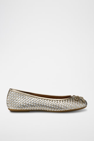 Ballerines en cuir de chèvre Palmaria - Argenté et doré