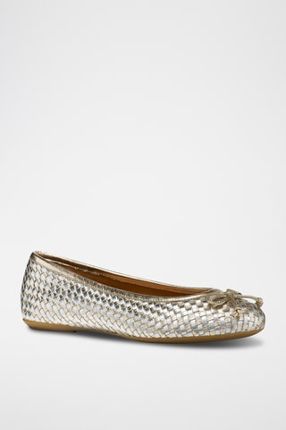 Ballerines en cuir de chèvre Palmaria - Argenté et doré