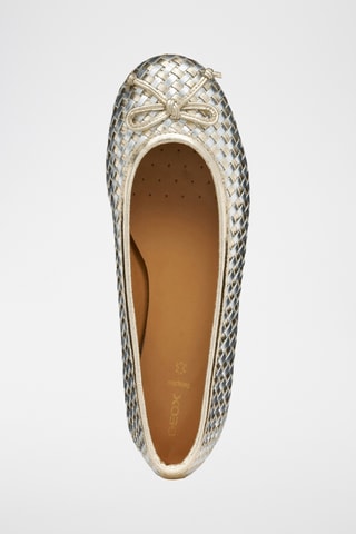 Ballerines en cuir de chèvre Palmaria - Argenté et doré