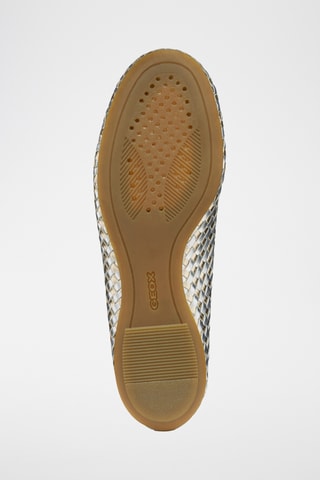 Ballerines en cuir de chèvre Palmaria - Argenté et doré
