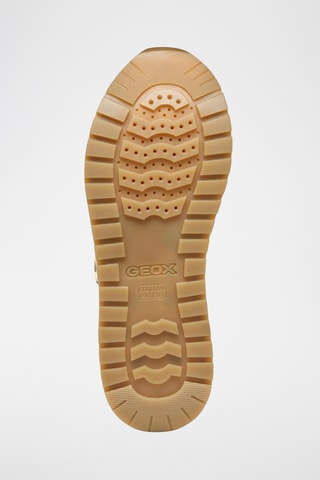 Baskets en cuir de veau nubuck Kency - Taupe et doré