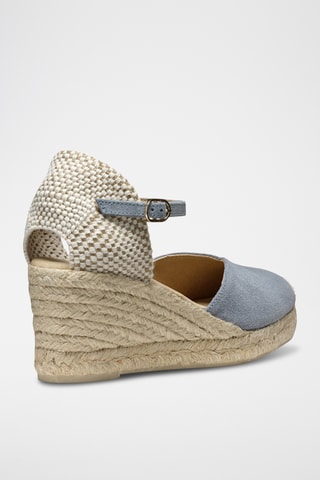 Espadrilles compensées en nubuck Gelsa - Ciel