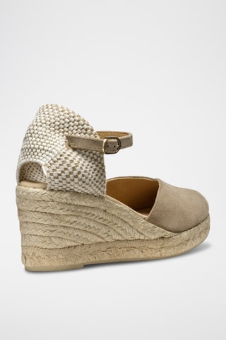 Espadrilles compensées en nubuck Gelsa - Taupe