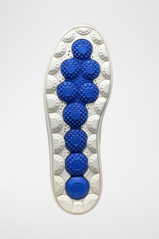 Baskets en cuir Spherica - Blanc et bleu nuit