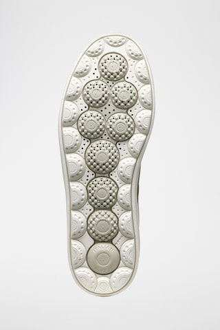 Baskets en cuir Spherica - Blanc et doré