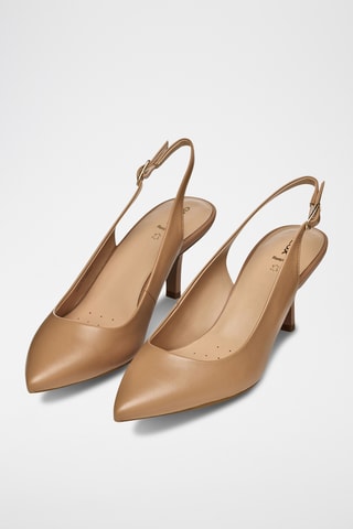 Escarpins en cuir de mouton Kleopy - Beige