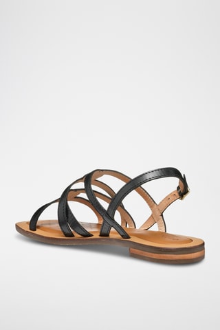 Sandales en cuir de buffle Sozy - Noir