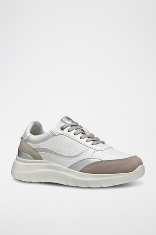 Baskets Plummery - Blanc et marron