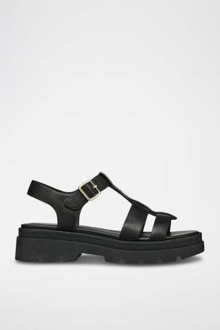 Sandales en cuir de veau Adacter - Noir