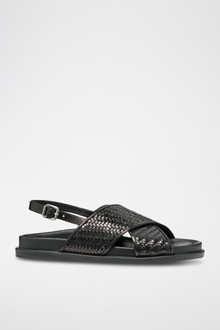 Sandales en cuir de chèvre Adelash - Noir