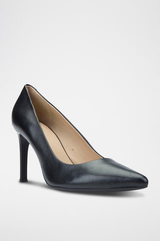 Escarpins en cuir nappa Faviola - Noir