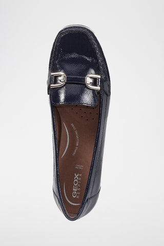 Mocassins en cuir verni Annytah - Bleu marine
