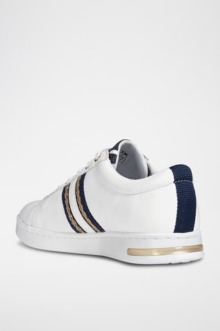 Baskets en cuir nappa Jaysen - Blanc