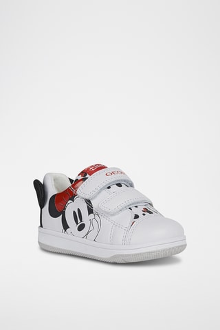 Baskets en cuir Mickey Disney Flick - Blanc