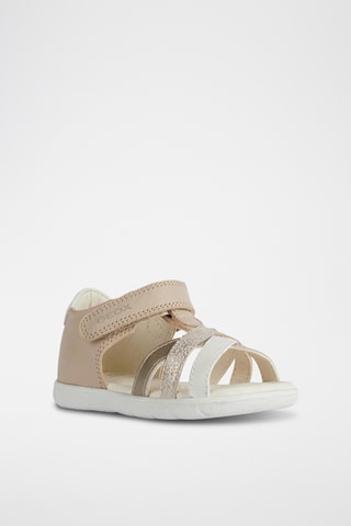Babies en cuir Alul - Beige et doré