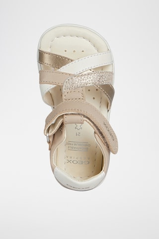 Babies en cuir Alul - Beige et doré