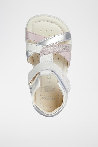 Babies en cuir Alul - Blanc et rose
