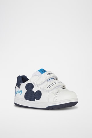Baskets en cuir Mickey DisneyFlick - Blanc
