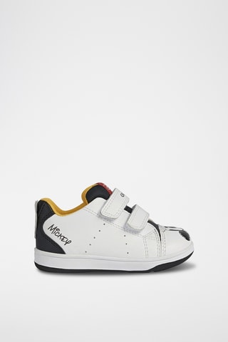Baskets en cuir Mickey Disney Flick - Blanc