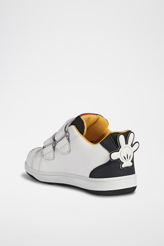 Baskets en cuir Mickey Disney Flick - Blanc