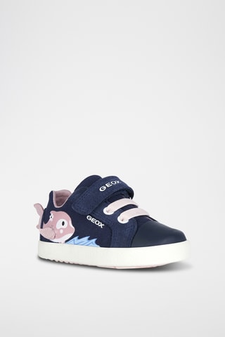 Bottines en nubuck Kilwi - Bleu marine et rose