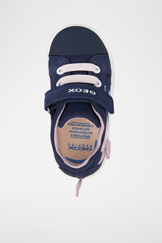 Bottines en nubuck Kilwi - Bleu marine et rose