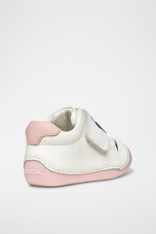 Bottines en cuir Tutim - Blanc et rose