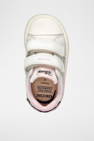 Baskets en cuir de veau Minnie Disney Gisli - Blanc et rose