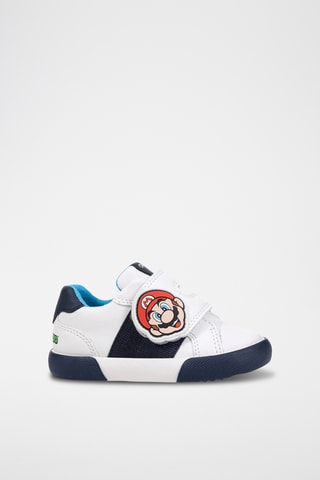 Baskets Super Mario Gisli - Blanc et bleu marine