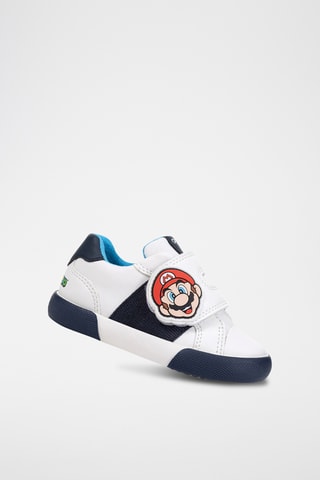 Baskets Super Mario Gisli - Blanc et bleu marine