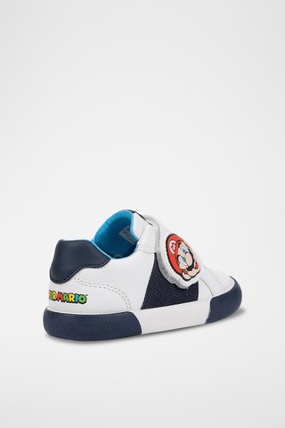 Baskets Super Mario Gisli - Blanc et bleu marine