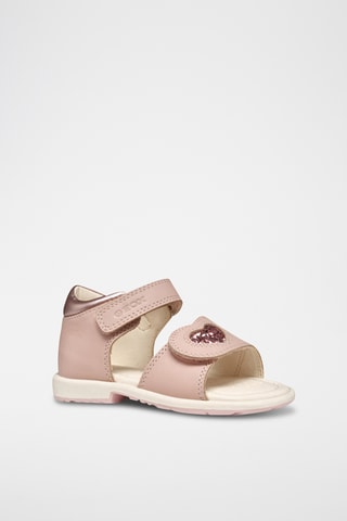 Sandales en cuir nappa Verred - Rose