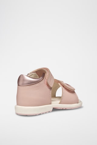 Sandales en cuir nappa Verred - Rose