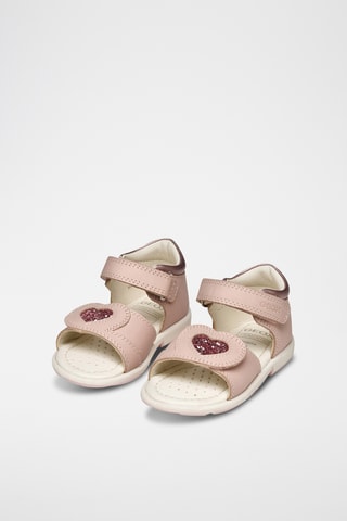 Sandales en cuir nappa Verred - Rose