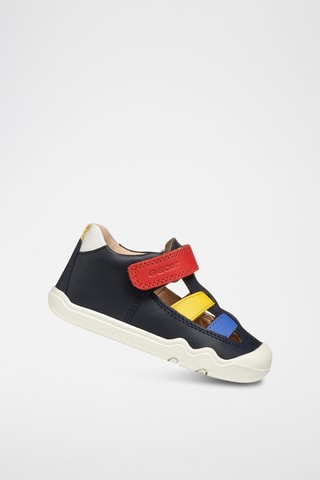 Sandales en cuir nappa Steppieup - Bleu marine