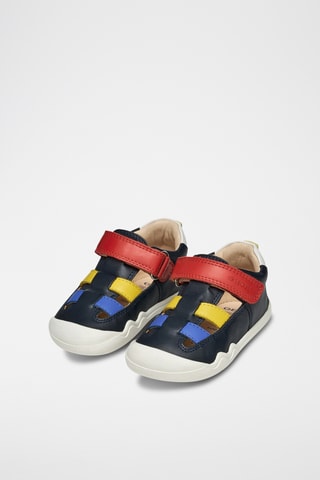 Sandales en cuir nappa Steppieup - Bleu marine