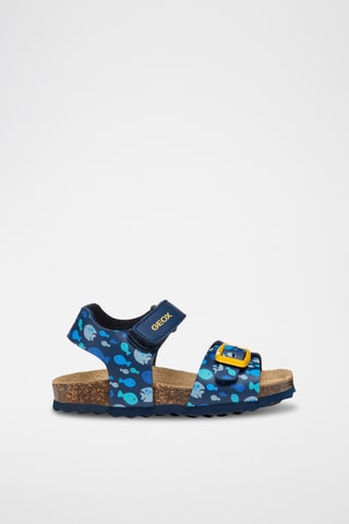Sandales Chalki - Bleu marine et jaune