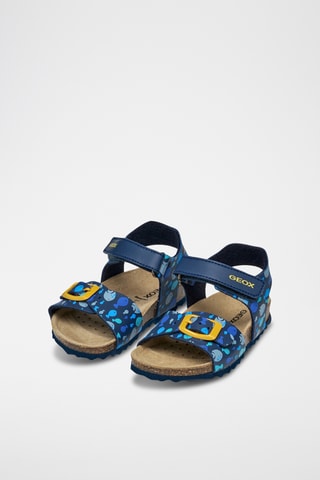 Sandales Chalki - Bleu marine et jaune