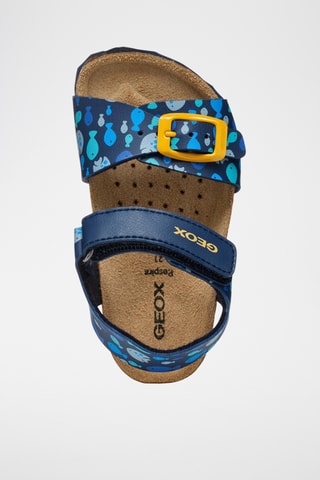 Sandales Chalki - Bleu marine et jaune