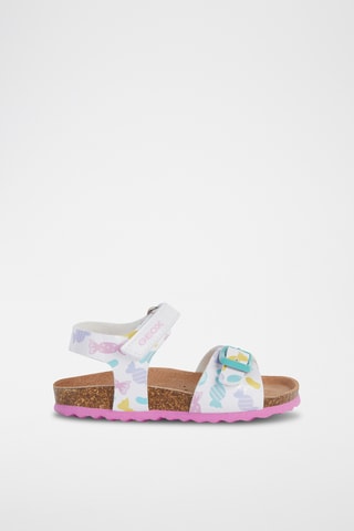 Sandales Chalki - Blanc et turquoise
