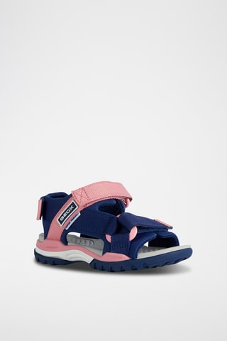 Sandales Borealis - Bleu marine et corail