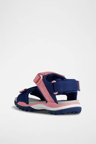 Sandales Borealis - Bleu marine et corail