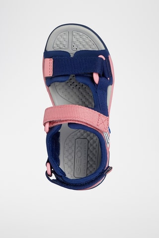 Sandales Borealis - Bleu marine et corail