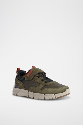Baskets en nubuck Flexyper - Kaki