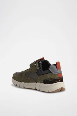 Baskets en nubuck Flexyper - Kaki