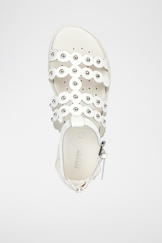 Sandales en cuir nappa Karly - Blanc