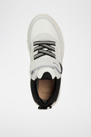 Baskets en nubuck Flexyper - Blanc et noir